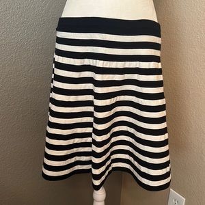 Size XL - Polo Ralph Lauren - black/white striped swing skirt